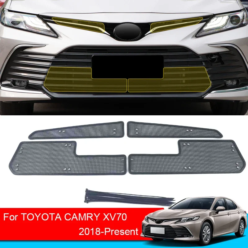 

Car Insect-proof Air Inlet Protection Cover Airin Insert Net Vent Racing Grill Filter For Toyota Camry XV70 2018-2025 Accessory