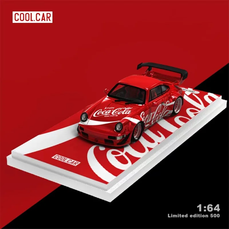 1:64,964 Coca-Cola painted Cool Car 911 alloy die-cast static miniature car fashion play model,adult advanced collection pieces.