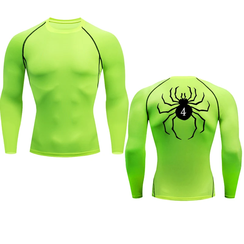 Compressie T-shirt sneldrogend hardlopen gym fitness strakke sportkleding, zomer ademende spin korte mouwen