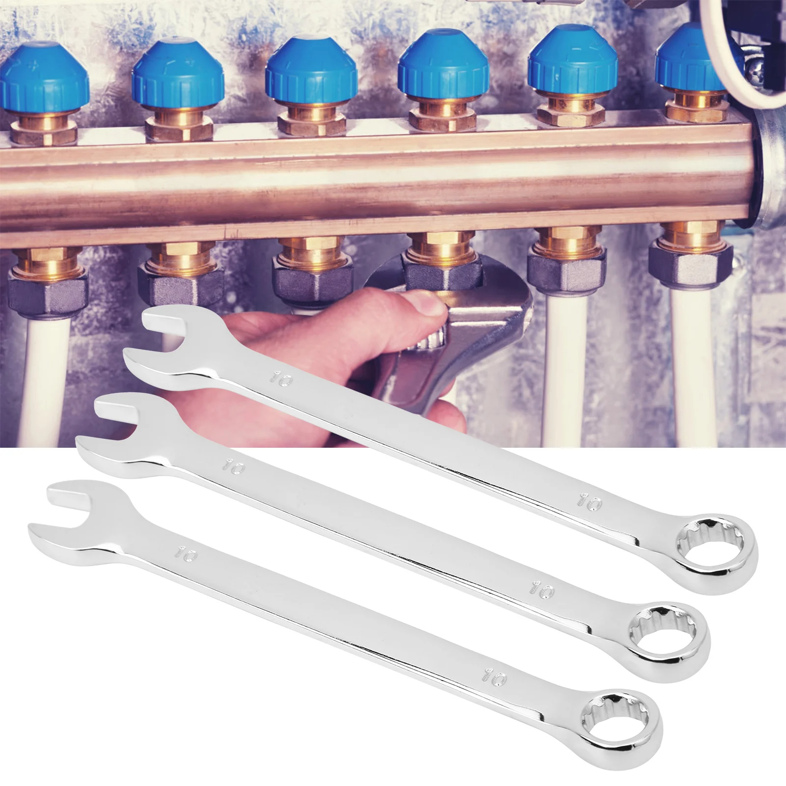 

Набор из 10 гаечных ключей с трещоткой, двусторонние, промышленные, 10 мм