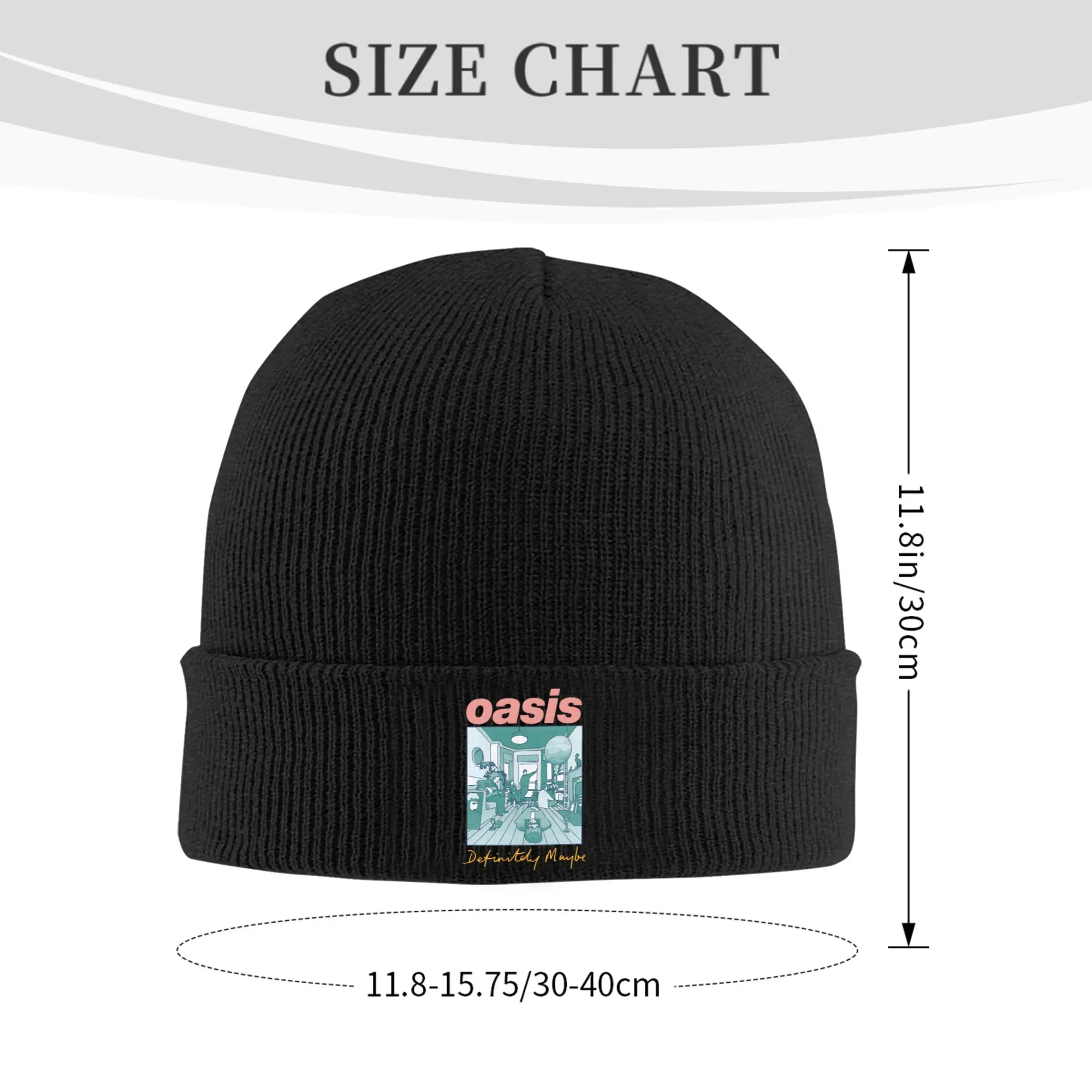 Definitely Maybe Artwork Band Knitted Hat Women's Men's Skullies Beanies Winter Hats Acrylic O-Oasis Crochet Melon Cap