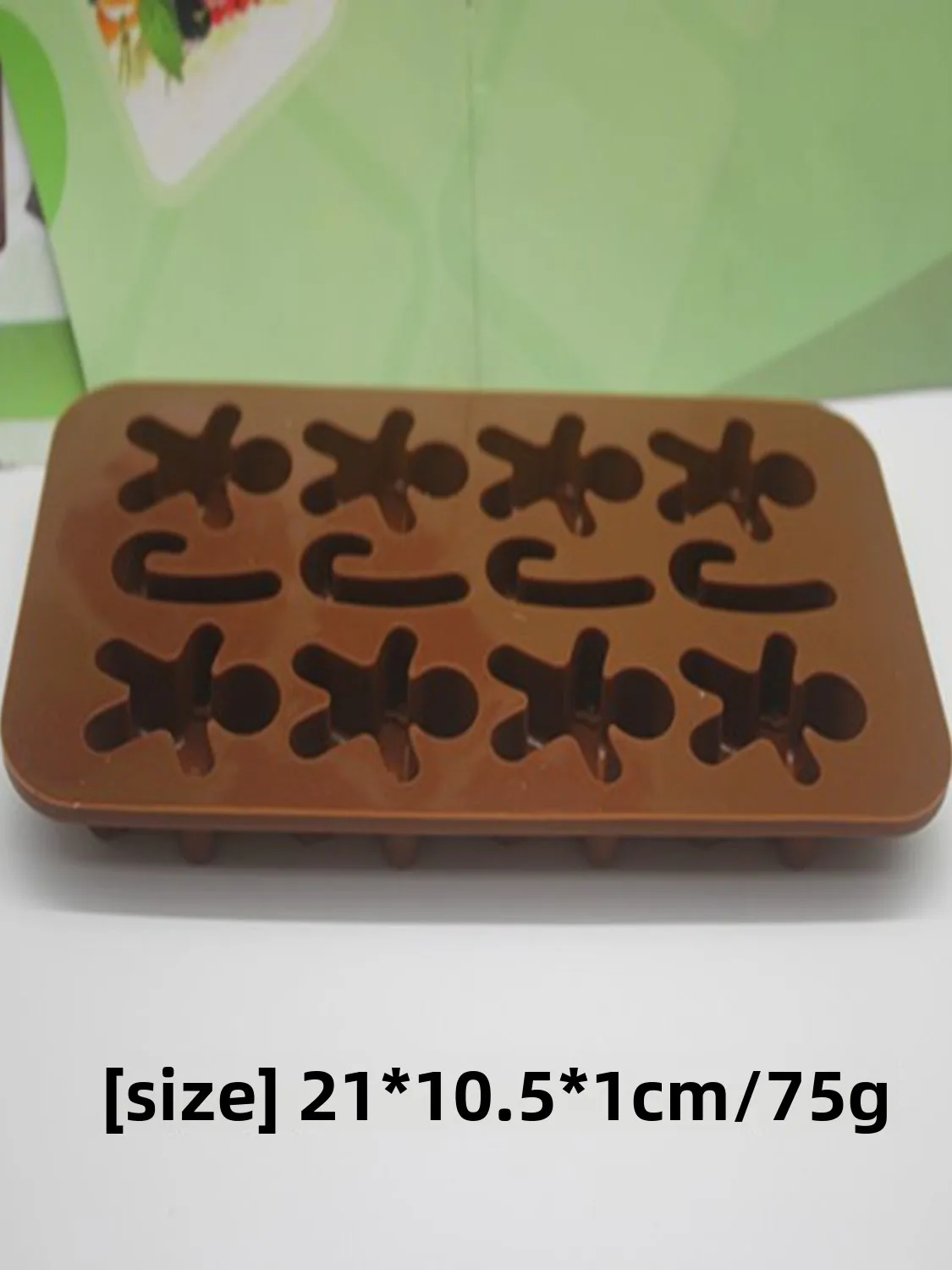 

Силиконовая форма для выпечки 2-в-1 Cisas «Пряничный человечек»: для печенья, теста, льда. Кухонные принадлежности.