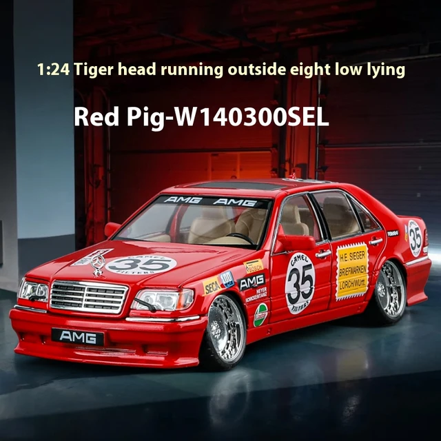 1:24 Mercedes Benz S W140 320SEL Modified Version Alloy Diecast Model Car  Computer Desktop Ornament Birthday Present For Friend - AliExpress