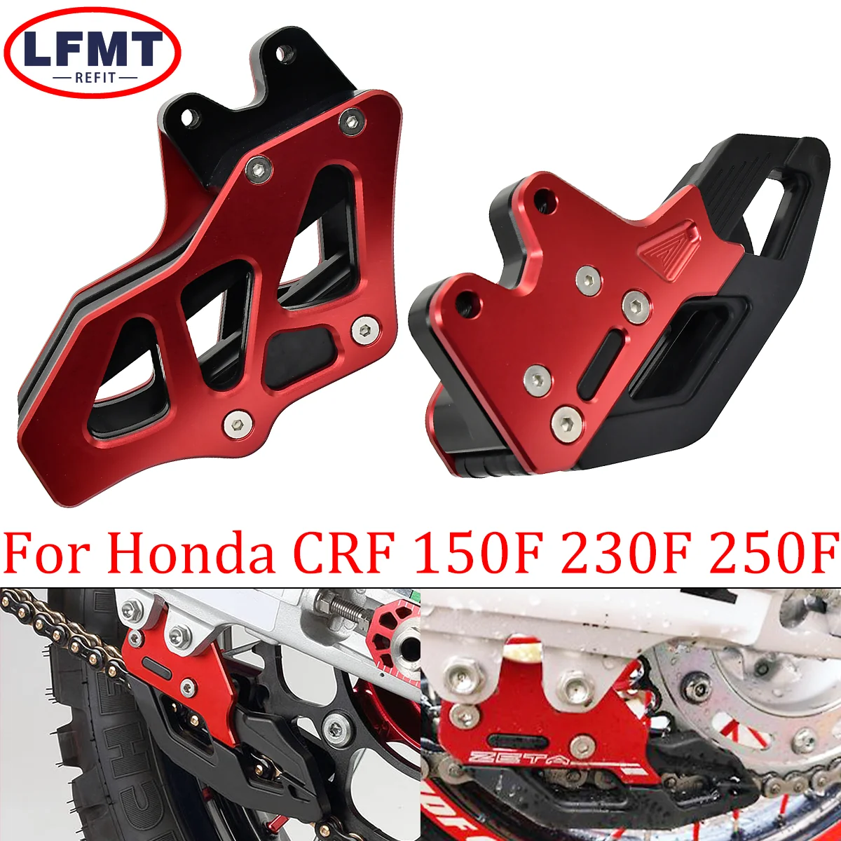 Motorcycle CNC Aluminum Chain Guide Guard Protector For Honda CRF250F CRF CRF150F CRF230F 150F 230F 250F 125 230 250 Universal