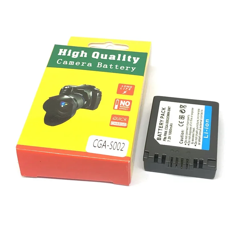 CGA-S002 DMW-BM7 CGA S002 S002E S002A شاحن بطارية لباناسونيك لوميكس DMC FZ10 FZ15 FZ20 FZ1 FZ2 FZ3 FZ4 FZ5