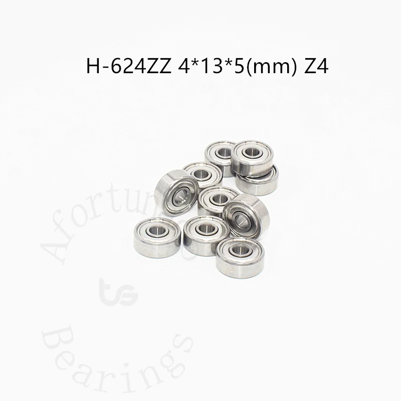 

H624ZZ 4*13*5(mm) Z4 High speed (20000RPM/MIN) bearings low noise(18 decibel) 10piece Metal Sealed free shipping drive parts