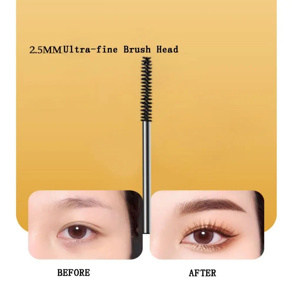 Rímel rizado para pestañas, máscara gruesa Natural, extensión de pestañas, secado rápido, cabezal de cepillo ultrafino, imprimación, impermeable, maquillaje de ojos