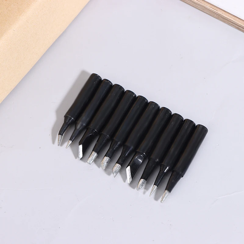 Pas uw lasstation aan met 5 stuks / pak 900M-T-I 900M-T-IS 900M-T-K ijzeren soldeerpunten in zwart koper