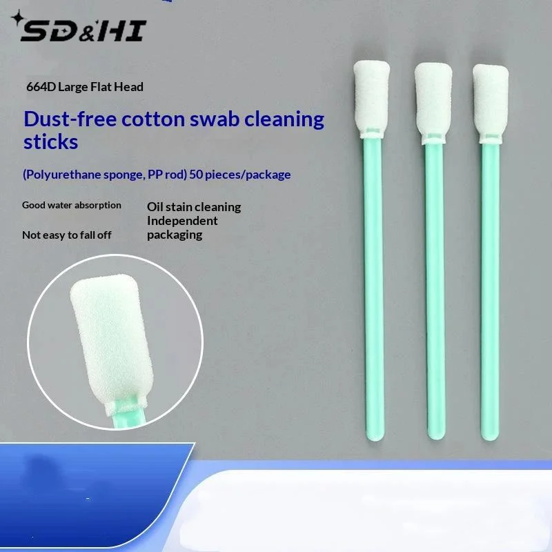 50/100/500Pcs Dust Free Cleanroom Swabs Lint Free Tip High Absorbency For Electronics Cleaning And Industrial Use