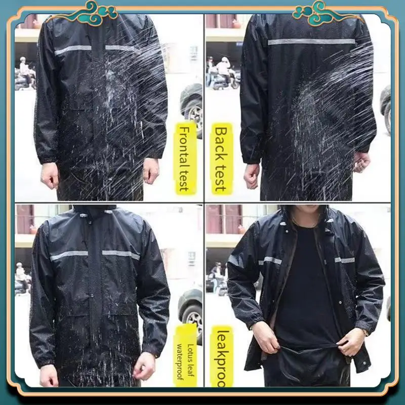 

Latest Men's Raincoat Set Rainproof Mask Raincoat Outdoor Work Hiking Cycling Fishing Raincoat Storm Proof Poncho Raincoat