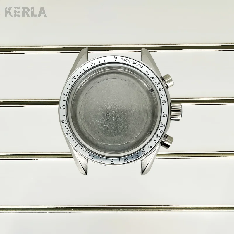 Multifunktionales, silber-schwarzes Mondblatt, 39,6 mm, geeignet für VK64- und VK63-Quarzuhren, Uhrenteile, passend für 20-mm-Armband, Gehäuse und Lünette. – Detail 9