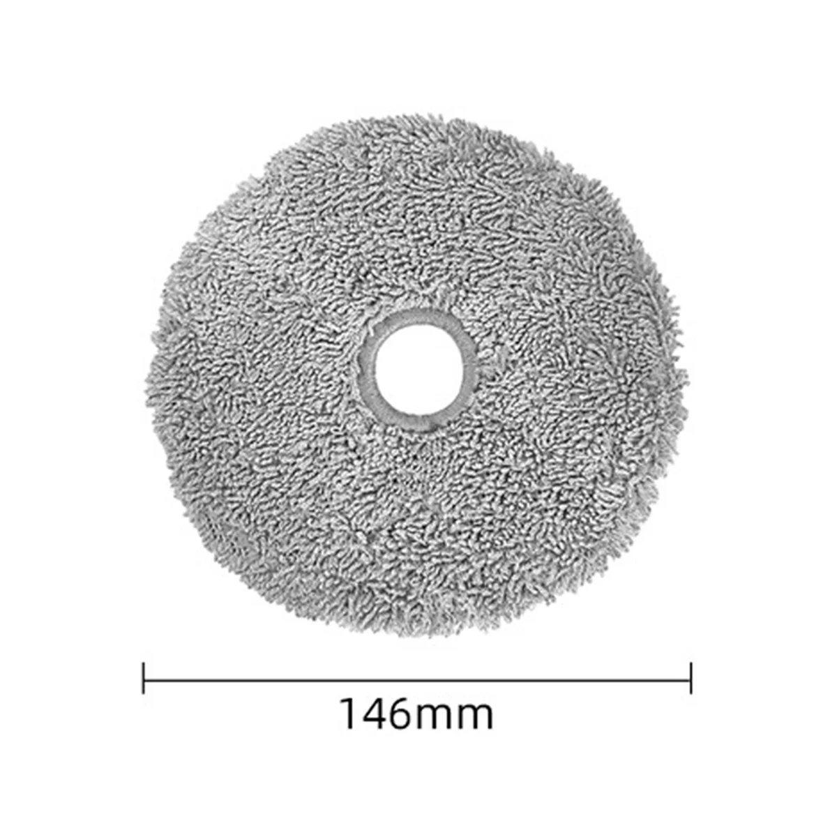 10Pcs Mop Cloth for Lydsto W2 Robot Vacuums Spare Part Round Mop Replacement Accessories image 2