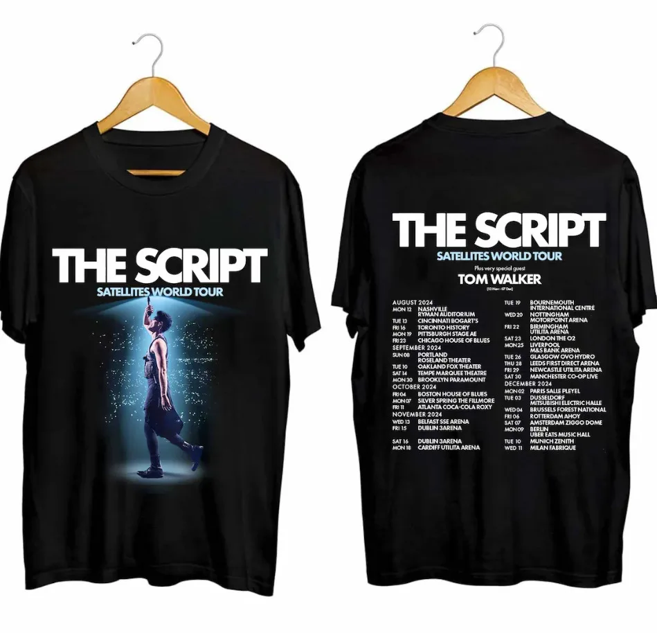 The Script - Satellites World Tour 2024 Shirt, The Script Band Fan Shirt, The Sc