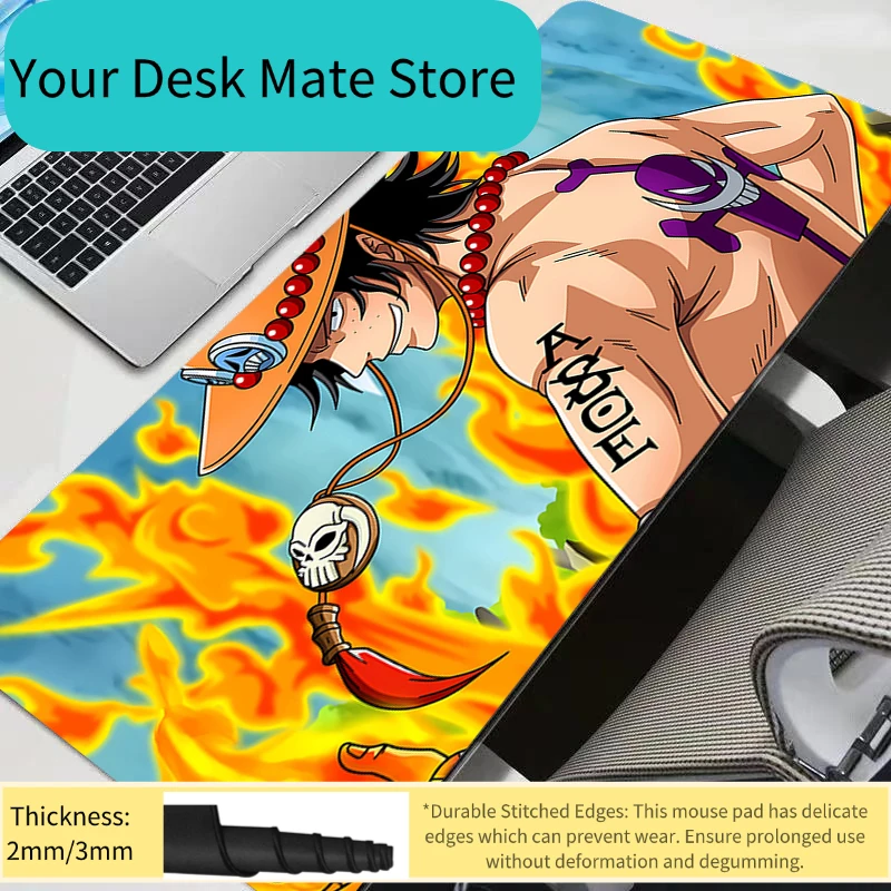 One Piece Mauspad, größeres XXL Speed Mini-PC-Computer-Tastatur-Schreibtischpad, Gaming-Zubehör, langlebiges Mauspad