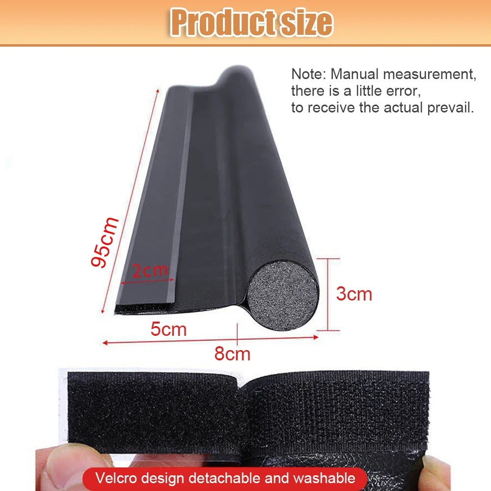 Adjustable Door Bottom Draft Stopper Weather Stripping Door Sweep Under Draft Blocker Insulator Weatherstrip House Acoustic Foam image 6