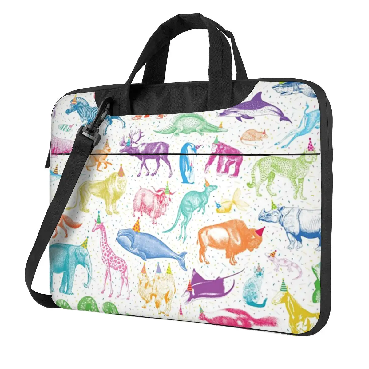 

Сумка для ноутбука через плечо с изображением животных, сумка для компьютера 13, 14, 15,6 дюймов, сумка для ноутбука Macbook Pro Lenovo