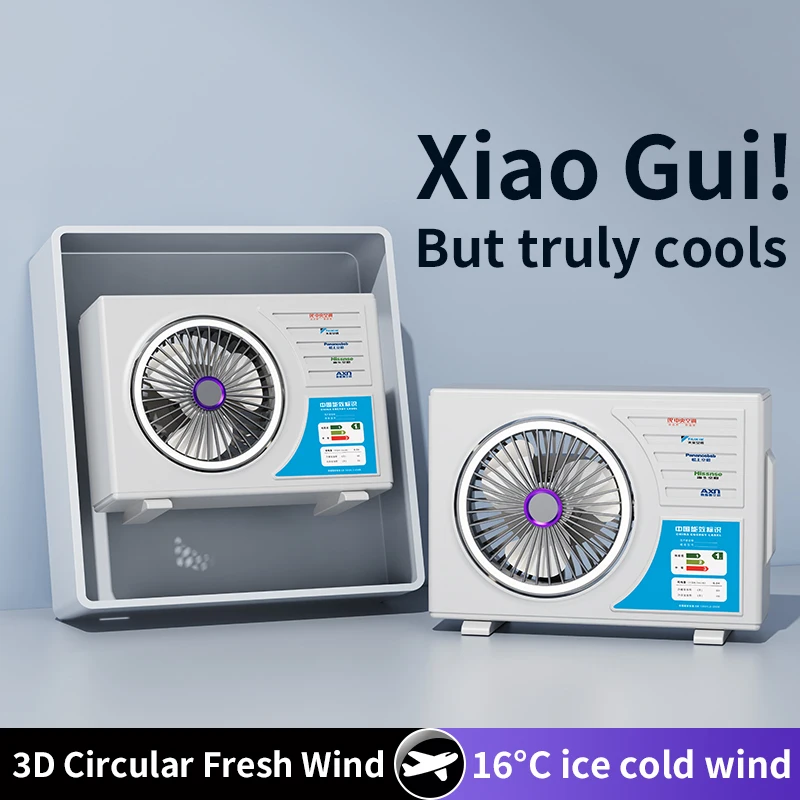 High-Speed Desktop Fan with Multiple Adjustable Levels Cool Circulating Air Mini Air Conditioning Style Home Silent Cooling Fan