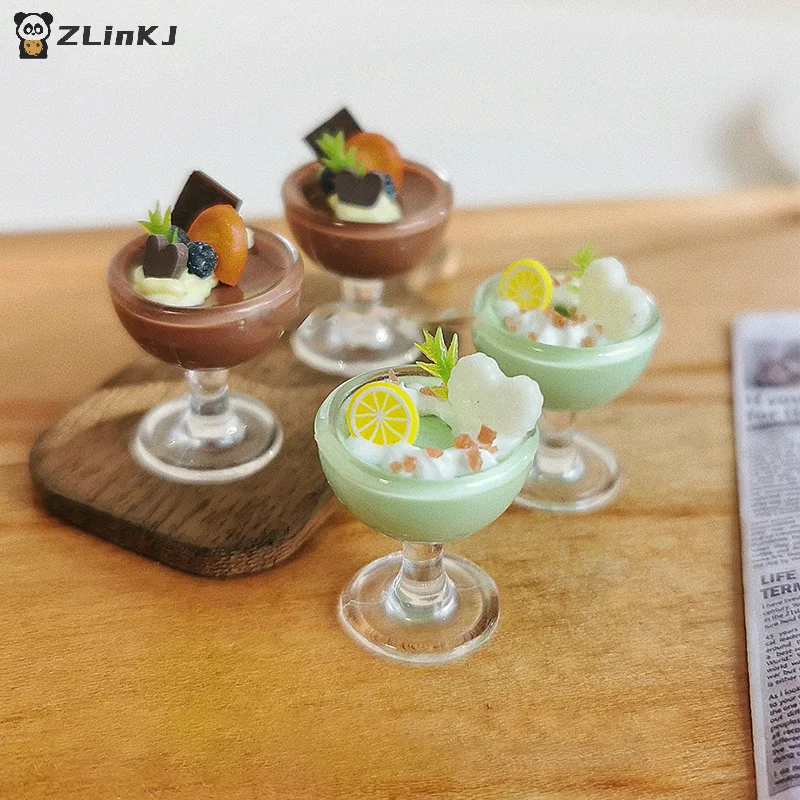 ▶ 1/12 دمية محاكاة شرب كوب المشروبات الحلي دمية بار المشروبات الديكور دمى ملحقات المنزل التظاهر اللعب اللعب #2