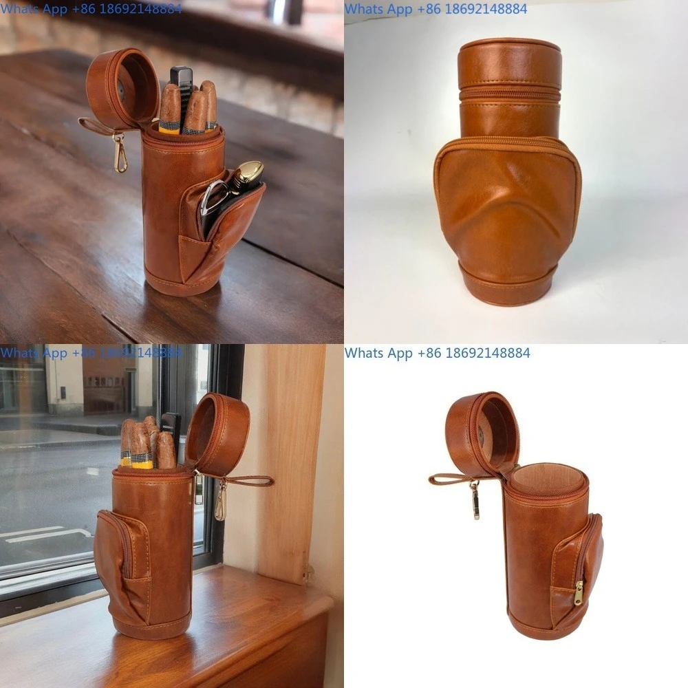 

Men's New Creative Handmade Vintage Cigar Humidor Large Capacity Multi Functional Fashion Simple Cigar Bag