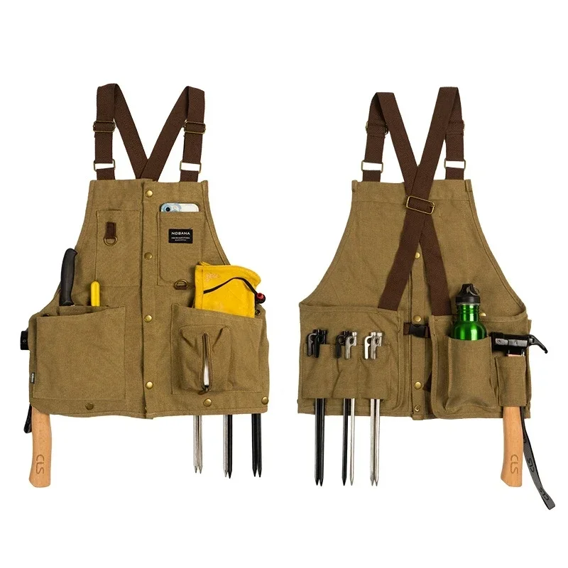 Multi-Functional Outdoor Vest for Men and Women, Camping Apron, Fishing Camera Vest, Coat Equipment, Durable Tool Pocket