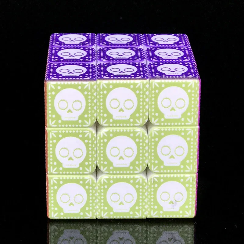 3x3x3 Skull&Bones Magic Cube Professional Speed Puzzle Children\'s Fidget Gift Kids Educational Toy