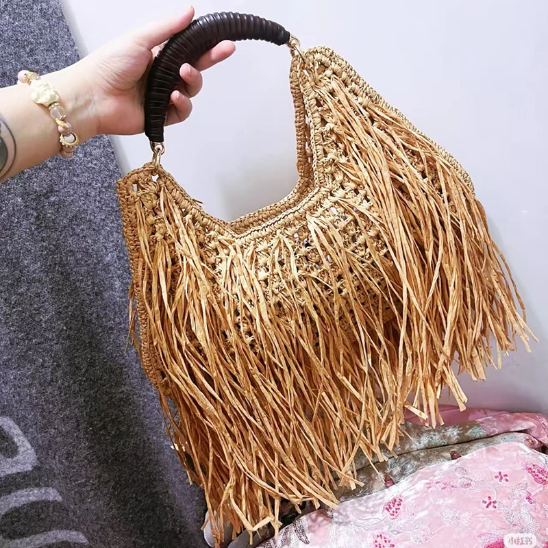 Bohemian Tassel Straw Handbag - Ethnic Fashion Design review and price