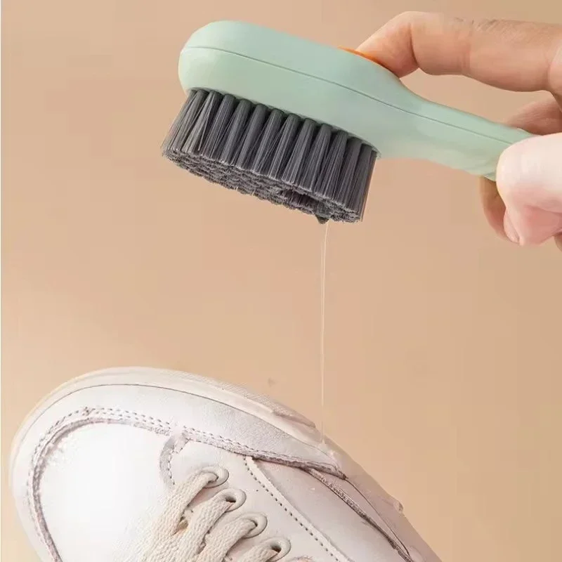 Cleaning Brush Soft Bristled Liquid Shoe Brush Long Handle Brush Clothes Brush Long Handle Clothes Soap Brush Clean Tool