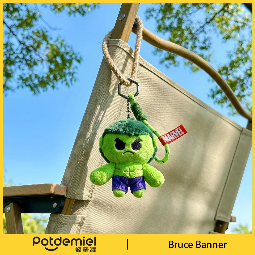 Potdemiel Marvel Hulk Plush Bag Pendant Bold Powerful Cartoon Ornament Gift For Teens Boys Daily Backpack Handbag Wallet Decor view 4