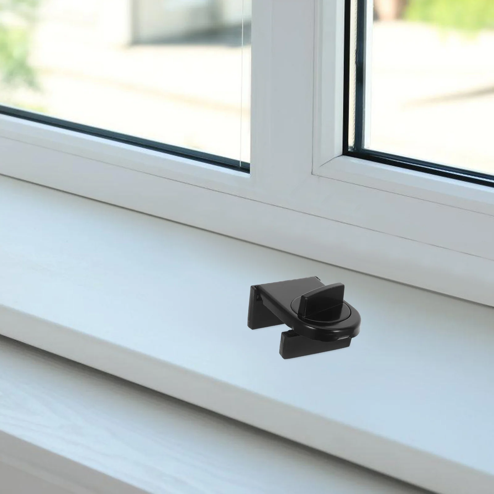 Blokada do drzwi przesuwnych, bez wiercenia, regulowana, o wysokiej wytrzymałości, blokada okienna z ogranicznikami bezpieczeństwa, kompatybilna z różnymi drzwiami przesuwnymi.