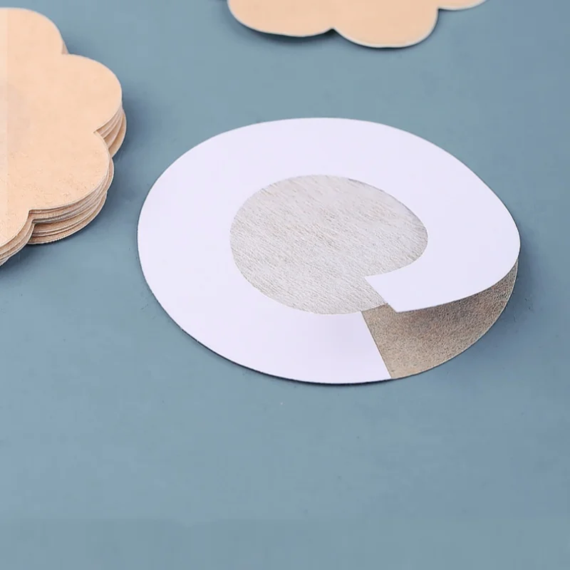 Nipple Sticker Disposable Invisible Chest Sticker Non-woven Bra Breast Patch Bra-less Pasties Pad Nipple Cover Sticker