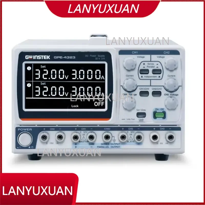 GW Instek GPE-4323 4-Channel Programmable Linear DC Power Supply Remote Control, OVP/OCP/OTP Protection