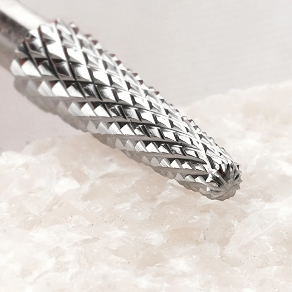 NotNoot 3/32 Zoll Nagelhautfräser, Gel-Entferner-Bohrer, entfernt abgestorbene Haut, kleiner Kegel, mittlere Körnung, professionelle Nagelbohrer – Detail 4