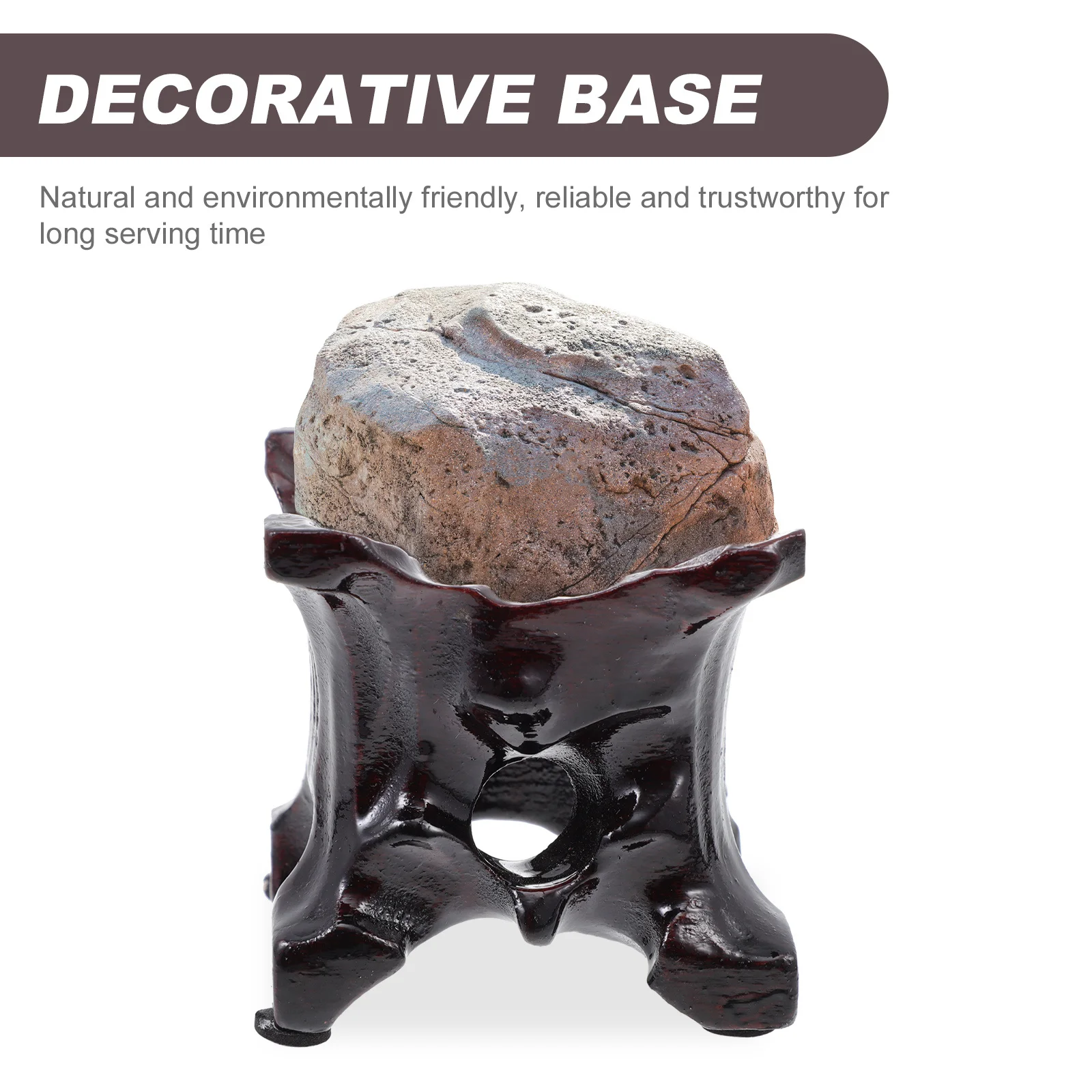 

1pc Wooden Craft Adornment Base Root Carving Stand For Crystal Balls Quartz Display Stone Holder Vintage Desktop Art Prop