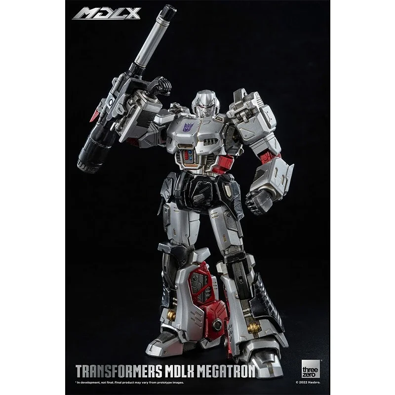 Threezero ของเล่นเปลี่ยนรูปแบบ mdlx megatron โลหะผสม7นิ้ว/18ซม. ของเล่นตุ๊กตาขยับแขนขาได้ของขวัญสะสม