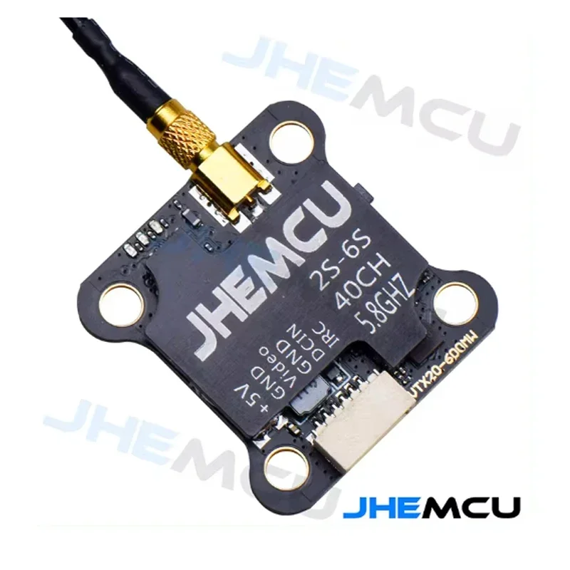 JHEMCU VTX20-600 FPV 5.8G 7-26V 0MW/200/400/600/40CH Transmitter VTX for RC Models Long Range FPV Racing Drone Frame