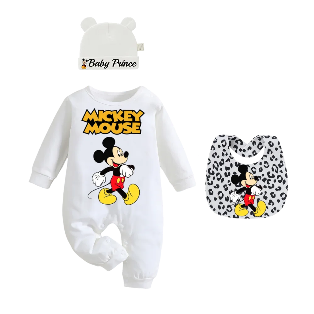 

3 шт./комбинации подарков для новорожденных, детские нагрудники, сумки для кормления с героями мультфильмов, костюмы для ползания новорожденных, детские шапки для мальчиков и девочек