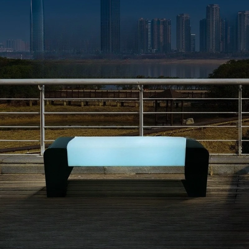 

Park leisure bench public scenic spot rest square garden decoration remote control chair