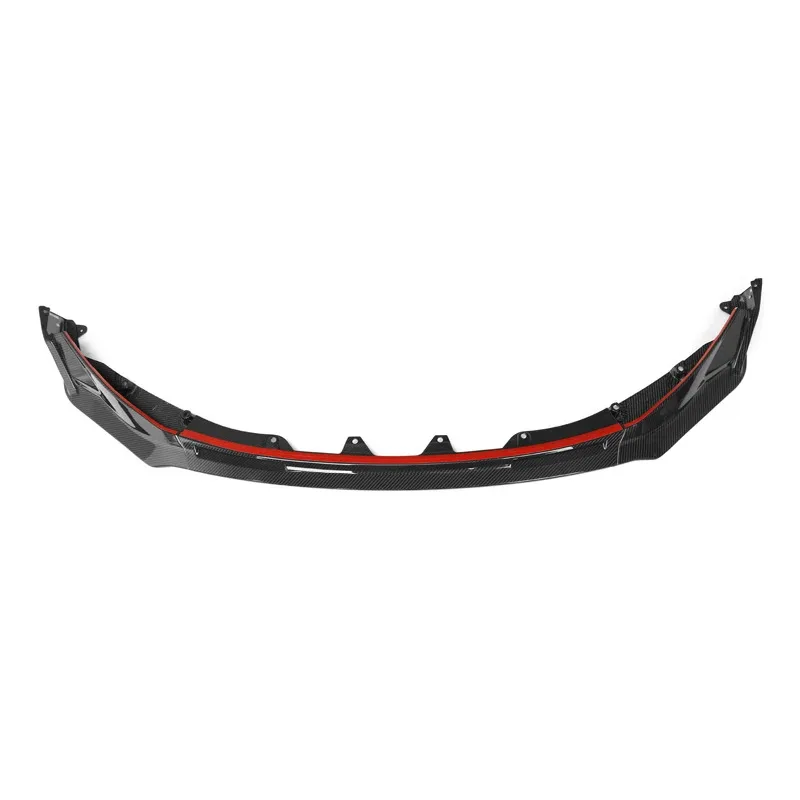 For BMW M3 G80 4-Door M4 G82 G83 2-Door 2021+ V Style Dry Carbon Fiber Front Bumper Lip Chin