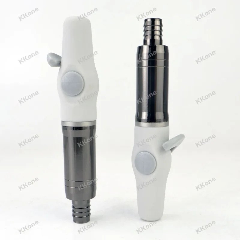 2Pcs Dental Instruments Consumables High-End Metal Strong & Weak Suction Handles with Switch Control Adjustable