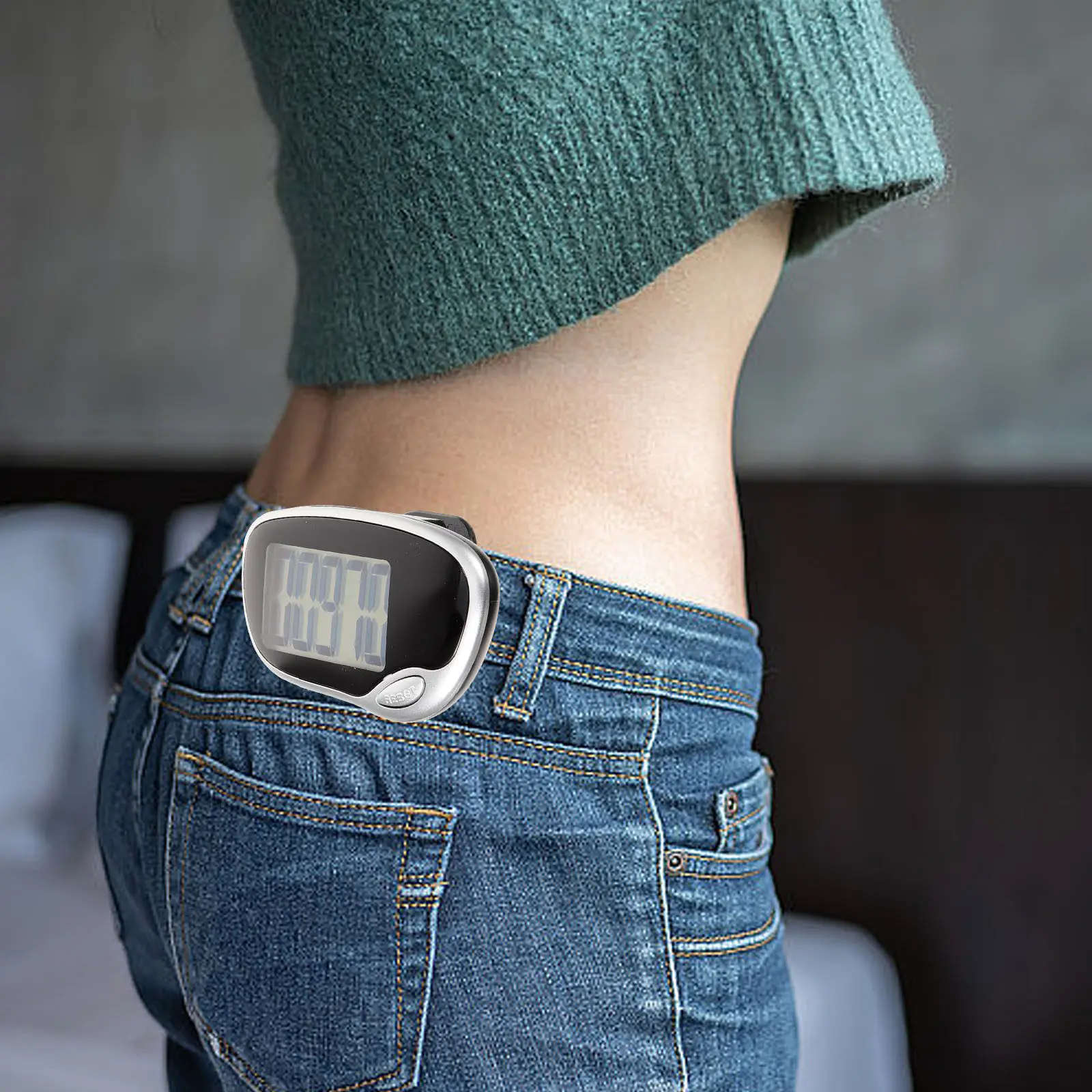 Professional Multifunctional Walking Counter Small Size Pocket Clip Neck Wear Portable Step Counter for Fitness Enthusiasts