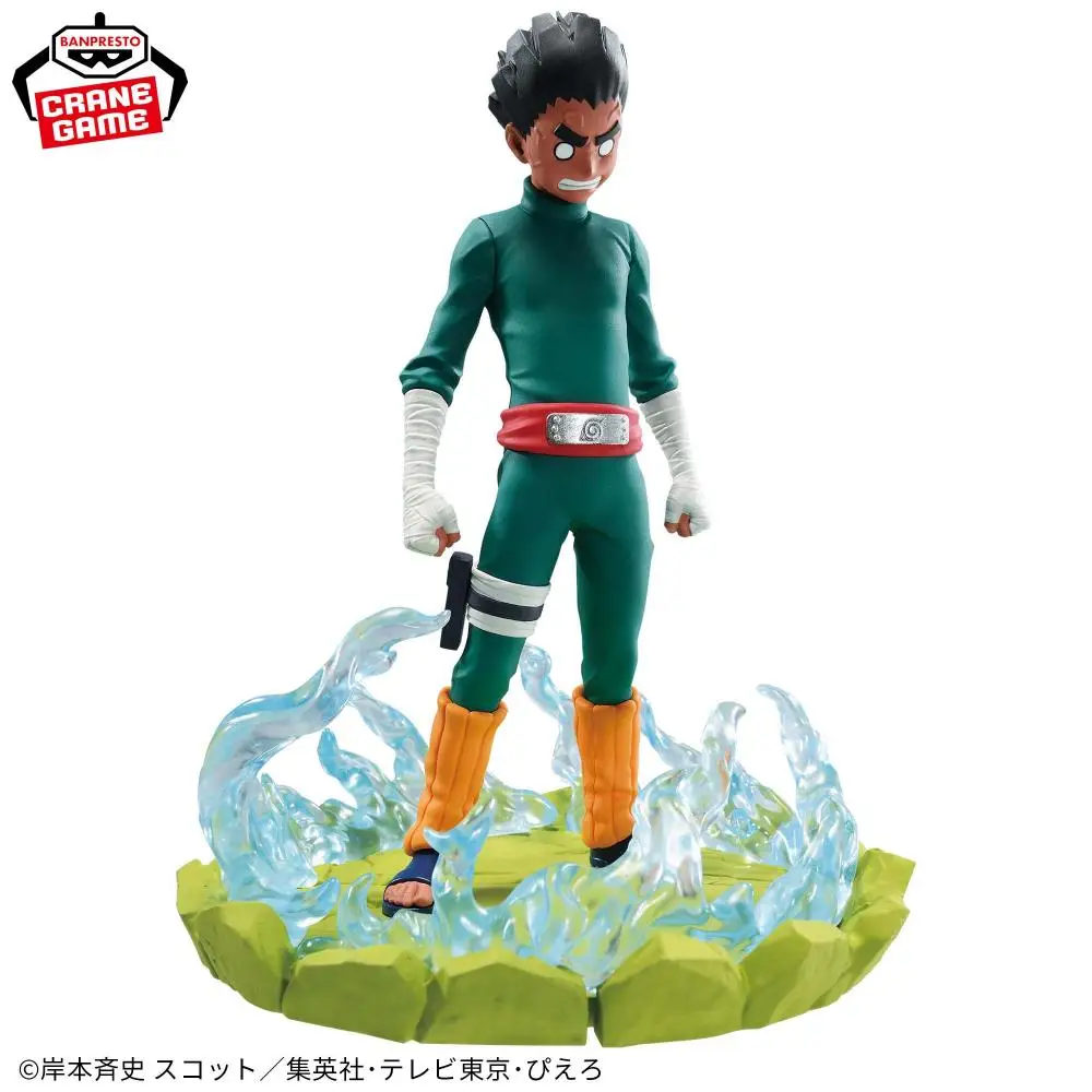 Genuine In Stock Bandai Banpresto Naruto Rock Lee Memorable Saga Anime Figure Model Boys Collectible Toys Kids Gift