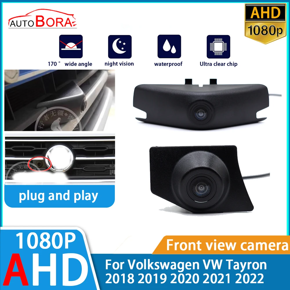 

ZhuCamX AHD 1080P Ultra Clear Night Vision LOGO Parking Front View Camera For Volkswagen VW Tayron 2018 2019 2020 2021 2022