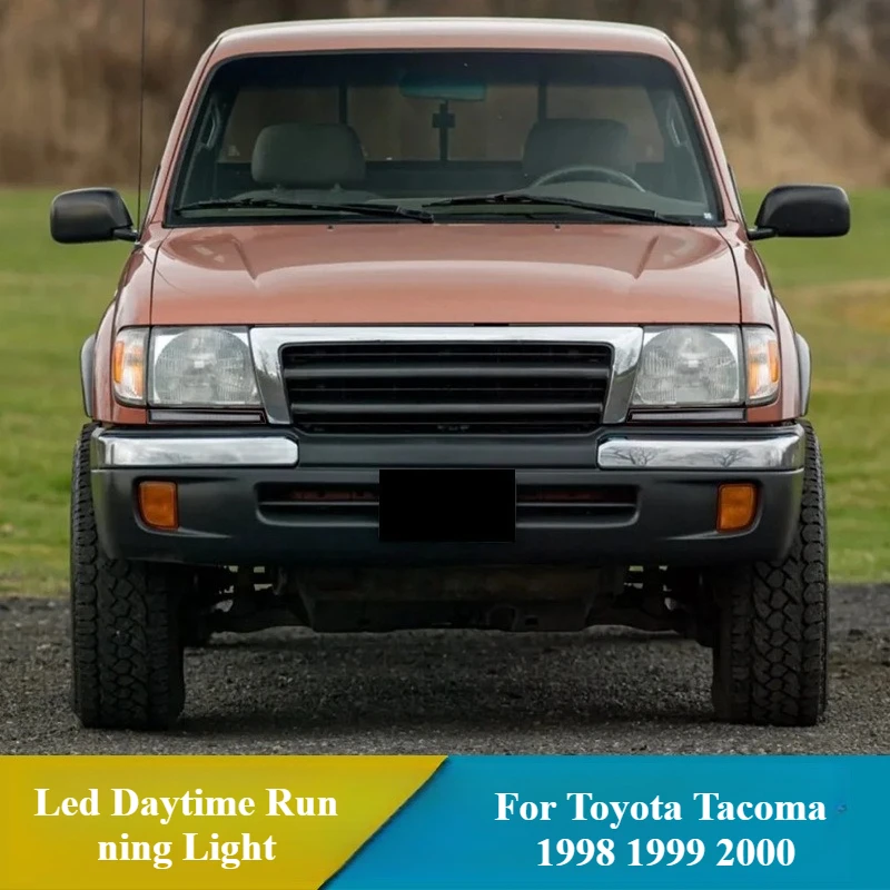 لتويوتا تاكوما 1998 1999 2000 Led النهار تشغيل ضوء الضباب مصباح المصباح شرائط الزخرفية الأبيض DRL ديناميكية بدوره إشارة #4