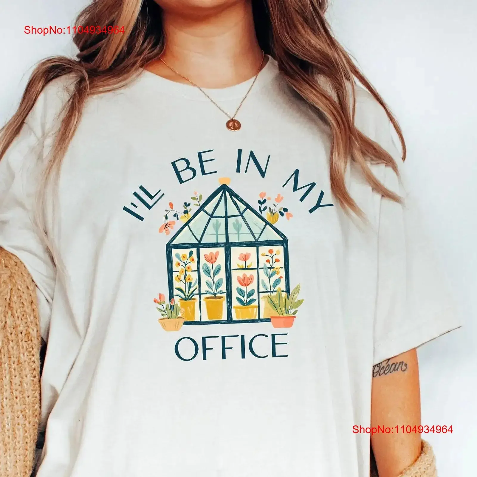 

Ill be In my Office Gardening Lover T Shirt Plant love gift idea Gardener Mother's Day greenhouse vintage Washed Unisex