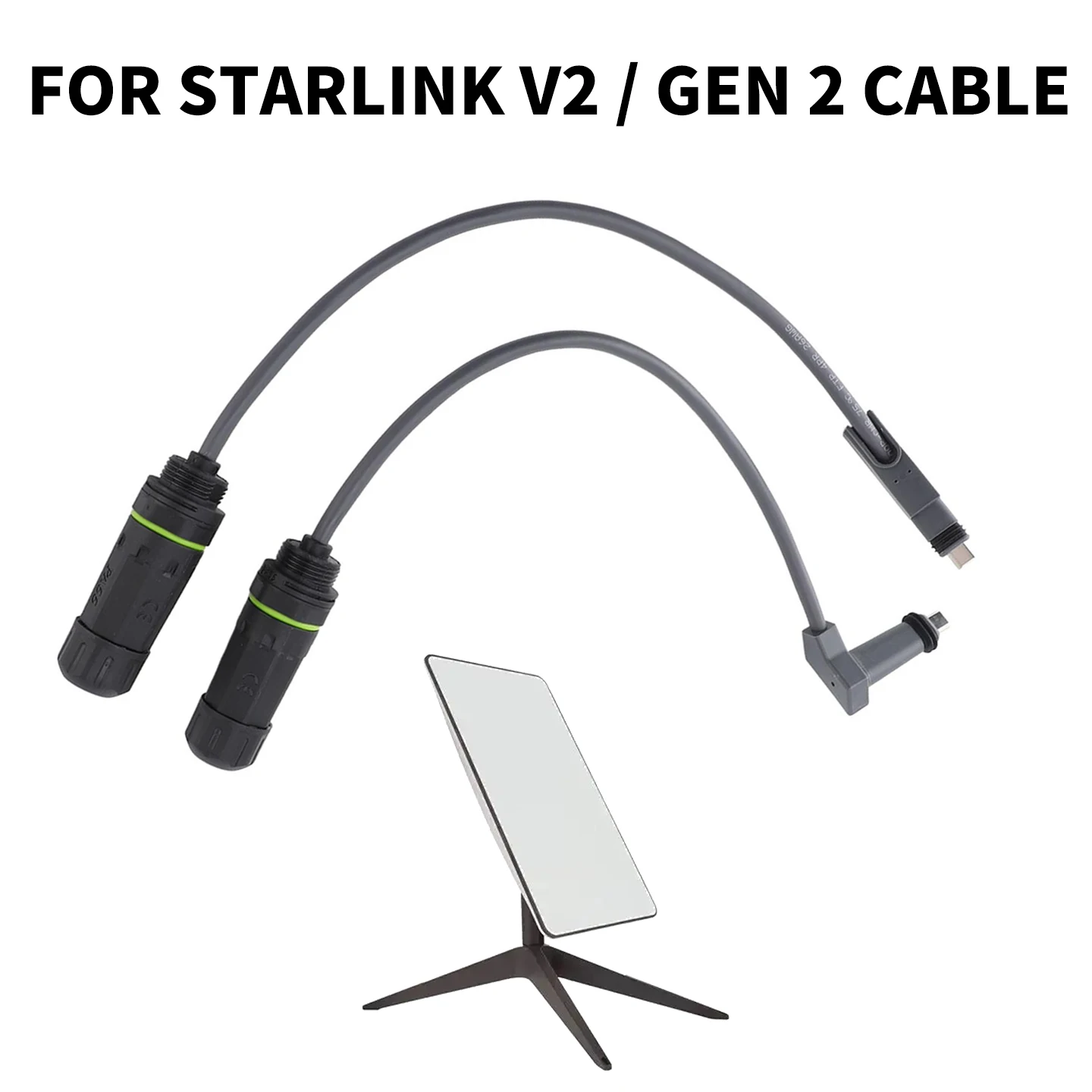 

Ethernet Adapter for Starlink Gen 2/V2,Waterproof Starlink Ethernet Cable,SPX Plug to RJ45 Adapter,1200Mbps Transmission 2pcs