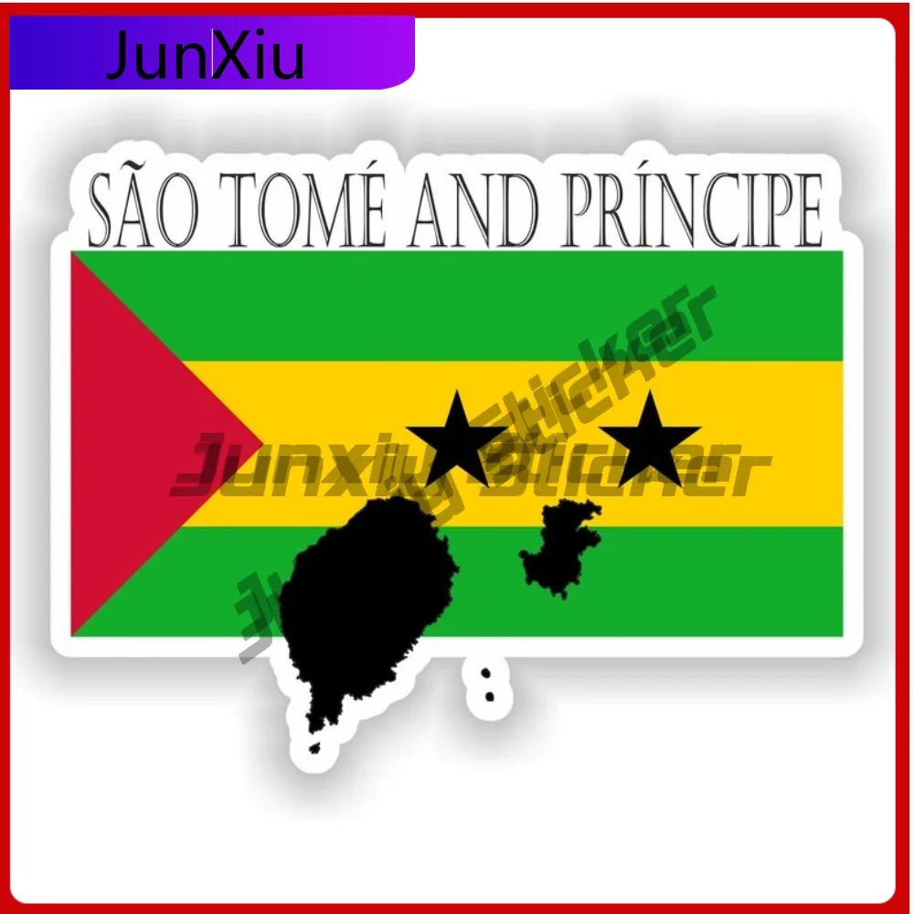 

Sao Tome And Principe National Emblem Map Shape Sticker Anti Scratch Waterproofing Exterior Funny Stickers For Motorcycle Access