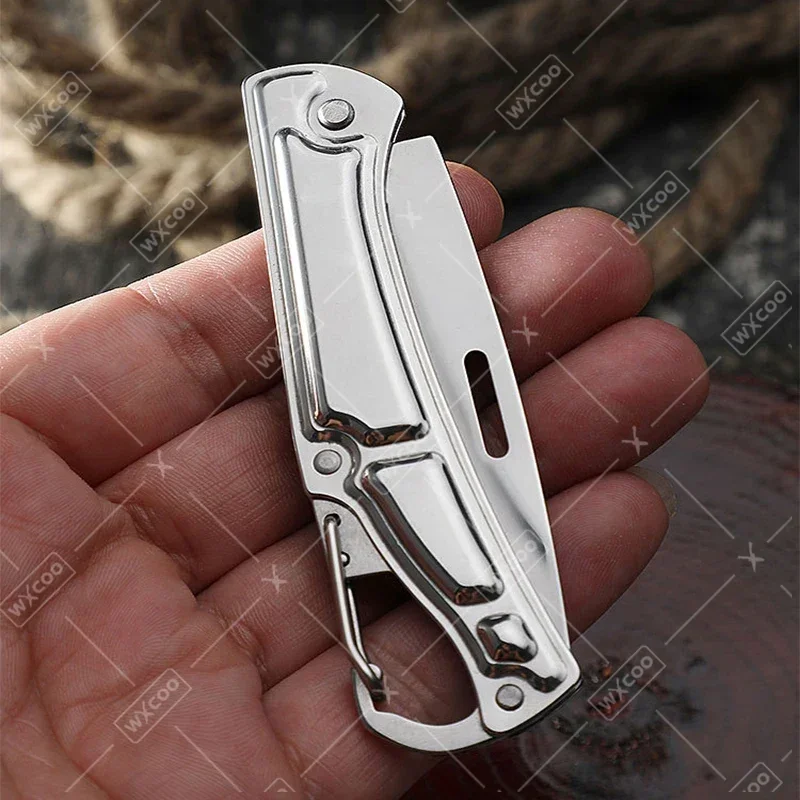 5PCS Pocket Folding Fruit Knife Set Stainless Steel Knife with Non-slip Handle for Kitchen Accessories Meat Fish Cooking image 2