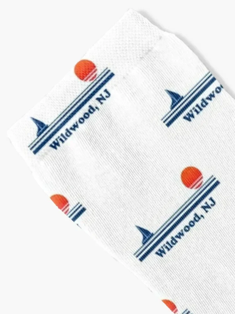 Wildwood New Jersey T-ShirtWildwood, NJ - Sailboat Sunrise Socks floor shoes Women Socks Men's