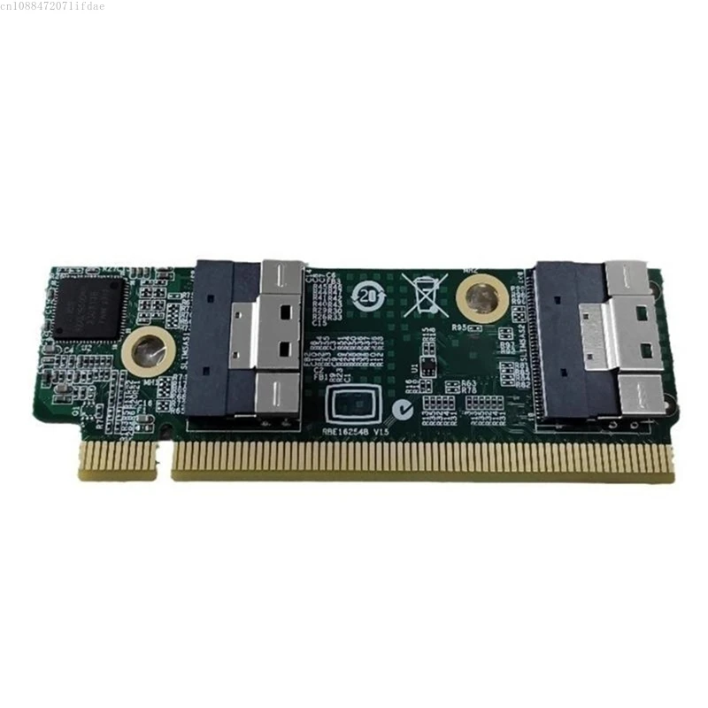 2025 New High Speed SFF-8654 To Pcie X16 External Extension Card Adapters SFF-8654 Adapters Card Computer For 1U Server