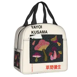 Fungo Yayoi Kusama borsa da pranzo isolata per le donne borsa termica per il pranzo a tenuta stagna borsa da viaggio per Picnic in ufficio